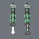Ratchet and Bit Socket Set Wera 8009 Zyklop Pocket Set 2, 18 Pieces