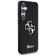 Guess Fixed Glitter Big 4G Metal Logo Case for Samsung Galaxy S25+ Black
