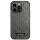 Karl Lagerfeld Saffiano Mono Metal Logo Case for iPhone 14 Pro Max - Gray