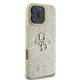Guess Fixed Glitter Big 4G Phone Case Cover iPhone 16 Pro Max - gold
