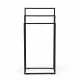 ModernHome Freestanding Metal Towel Stand, 3 Tiers, Black