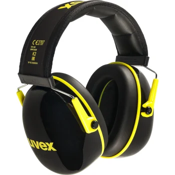 Capsule Ear Protection uvex K2 Earmuffs, 32 dB, Black/Yellow