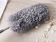 Telescopic microfiber dust brush, adjustable 35–83 cm, grey