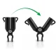 Plant Stake Connectors 11mm A-Type Plonos PL-941 4 Pcs, Black
