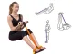 Pedal Resistance Band Tummy Trimmer for Abs and Leg Workouts, Blue-Black