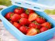 Collapsible Silicone Food Storage Containers Set of 4, Blue