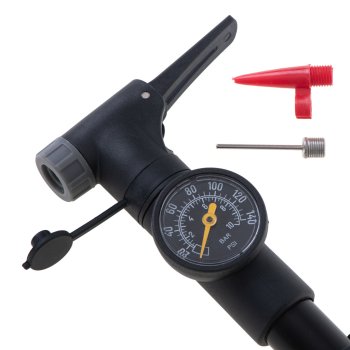 RALLEX Bike Pump with Pressure Gauge and Frame Mount
