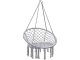 Hanging Boho Style Chair Hammock \"Stork nest\" Swing for Home and Garden, Grey