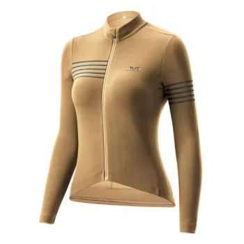 Rockbros YPW065 TVI Women's Long Sleeve Cycling Jersey Fall/Winter M, Yellow