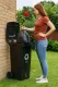 Multistore 120L Trash Bin, Black