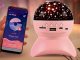 Star Projector Night Light with Bluetooth Speaker and USB, Pink