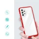 Case for Samsung Galaxy A72 4G Hybrid Armor Clear 3 in 1, Red