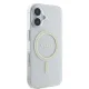 Guess iPhone 16 Case IML Glitter Circle MagSafe, Transparent
