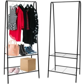 Clothes Hanger Stand with Shoe Shelf 22258