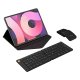 Set Wireless Foldable Keyboard Delux KF10 + Ergonomic Mouse MF10PR