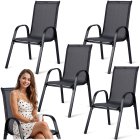 Sofotel SO-980 Outdoor Textilene Chairs Set of 4 - Stylish & Durable Garden Seating