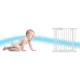 Nukido 718001 Baby Safety Gate, 75-85 cm, White