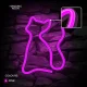 Forever Light LED Neon Cat, Pink (USB / Battery)