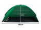 Beach Tent with UV Protection, Semi-Open, Portable, Green-Black