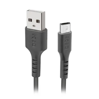 Sbs USB-A to Micro-USB Cable 2 m TECABLEMICRO2K, Black