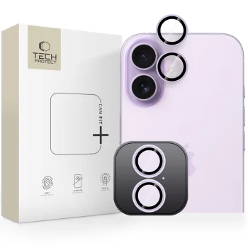 Tech-Protect Camring Fit+ Camera Lens Protector for iPhone 17 Purple