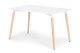 Modern Rectangular Dining Table 120x80 cm for Kitchen & Living Room ModernHome, White