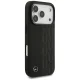 Mercedes iPhone 17 Pro Case Leather Laurel Leaves MagSafe, Black