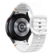 Tech-Protect Silicone Sport Strap for Samsung Galaxy Watch 4 / 5 / 6 / 7 / FE, White