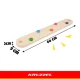 Kruzzel Wooden Balance Beam for Kids, Sensory Stepping Path, 14 pcs