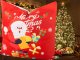 Santa Claus Christmas Pillow Cover 45x45 cm for Holiday Decor