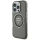Guess IML Metal Mountain Logo MagSafe Case for iPhone 16 Pro - Black
