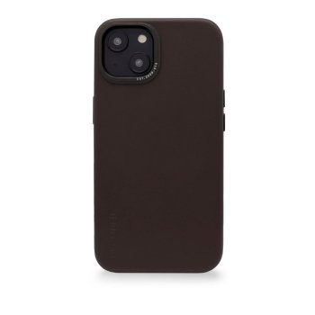 Decoded Leather Backcover for iPhone 14 Plus, Chocolate Brown