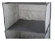 Hanging Wardrobe Organizer with 3 Shelves, 30x30x60 cm, Grey