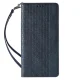 Magnet Strap Case for iPhone 14 Pro Max Flip Wallet Case with Stand, Blue