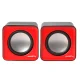 Computer Speakers Audiocore AC870 R 6W USB 3.5mm, Red & Black