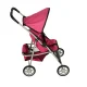 Doll stroller with canopy and basket, Little Princess Rose