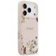 Guess Grained Flowers Classic Logo MagSafe Phone Case Cover iPhone 17 Pro - Pink