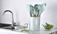 Kitchen Accessories, Set of 12 Pieces, Silicone Utensils, Mint Colour