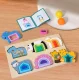 Wooden Animal Shape Puzzle, Montessori Educational Toy