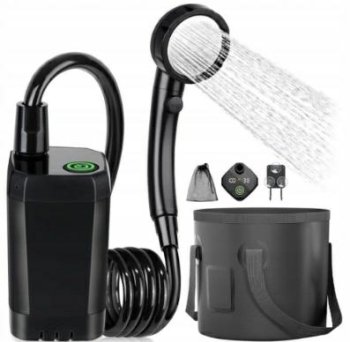 Portable Camping Shower with Rechargeable Battery
