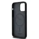 DKNY iPhone 12 / 12 Pro Case Liquid Silicone White Printed Logo MagSafe, Black