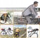Universal Bicycle Rear Aluminum Trunk Bike Rack, Black
