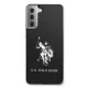 Samsung Galaxy S21 (SM-G991) US Polo Shiny Big Logo Case Cover (USHCS21STPUHRBK), Black