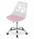 Leobert PRINT Office Chair, White/Pink