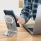 CHOETECH Magnetic Wireless Charger with Stand, 15W, White / Silver