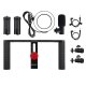 Puluz Dual Handle Vlog Kit Stand with LED Lamp and Microphone for Smartphone