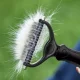 Purlov 20427 Double-Sided Undercoat Rake for Dogs and Cats, Deshedding Tool