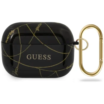 Guess AirPods Pro Case Gold Chain Collection, Black