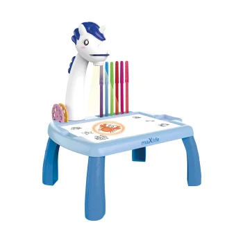 Maxlife MXDP-200 Kids Drawing Projector with Table, Blue