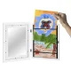 Kruzzel A4 Openable Art Frame for Kids Drawings, White